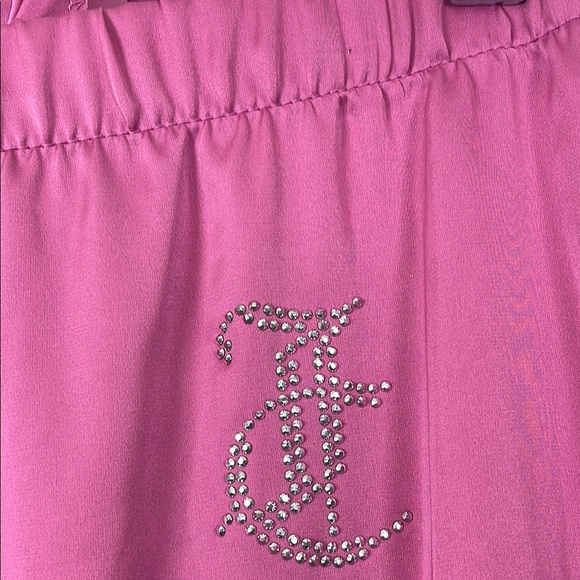Juicy Couture Women's M Satin Pink Barbiecore Button Down Lounge Pajama Set - Picture 11 of 15